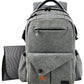 Hap Tim Multi-Function Large Baby Diaper Bag Backpack W/Stroller Straps-Insulated Pockets-Changing Pad, Stylish & Durable With A