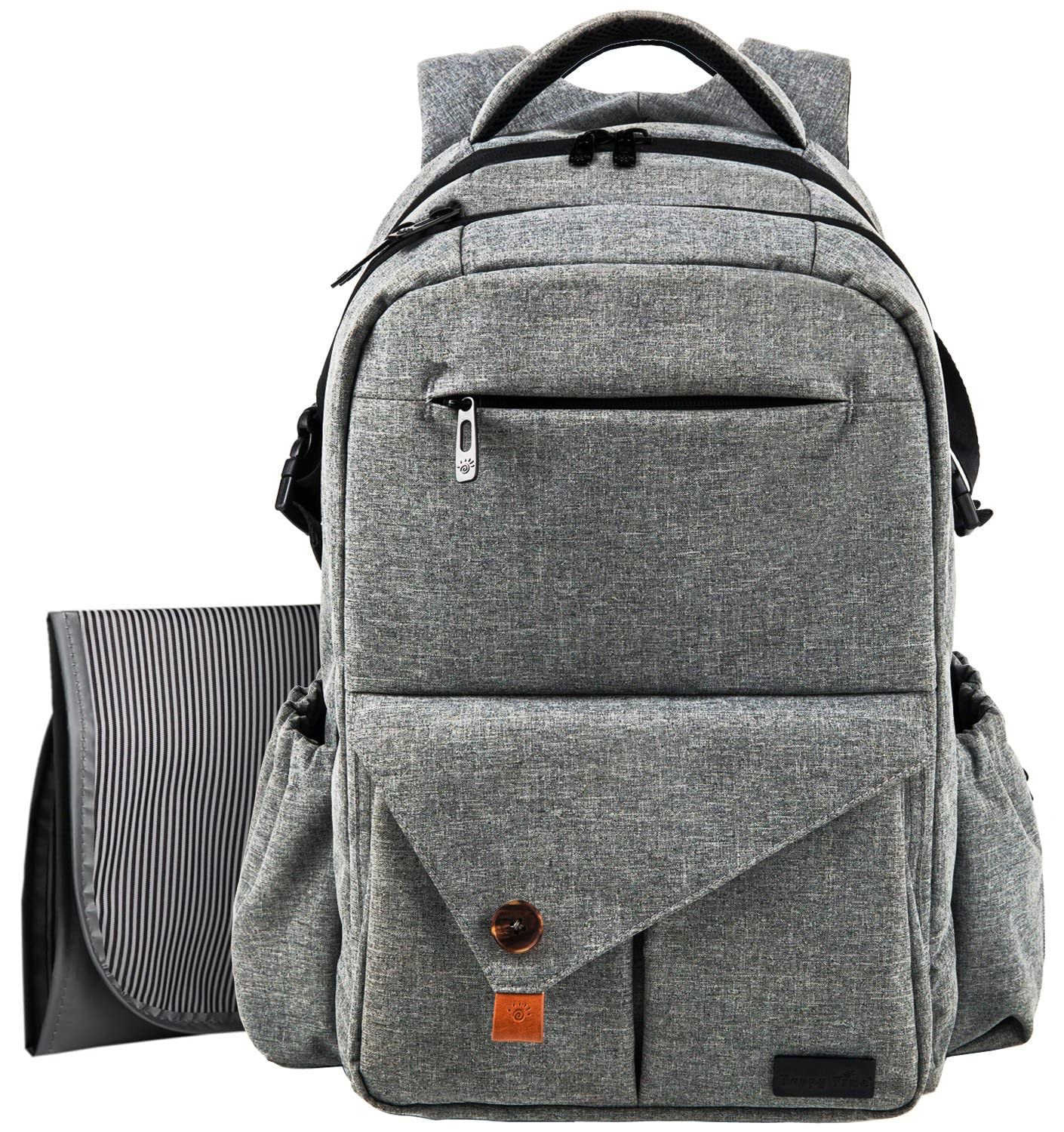 Hap Tim Multi-Function Large Baby Diaper Bag Backpack W/Stroller Straps-Insulated Pockets-Changing Pad, Stylish & Durable With A