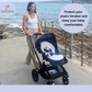 Suessie Stroller Liner - Universal And Reversible Seat Insert, Sand Stripe