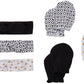Hudson Baby Infant Girl Cotton Headband And Scratch Mitten Set Xoxo, 0-6 Months