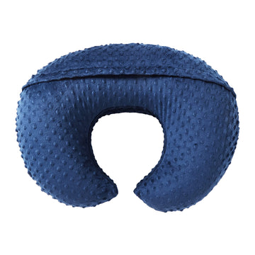 Nursing Pillow Cover Breastfeeding Pillow Cases Minky Dot Slipcover (Estate Blue)