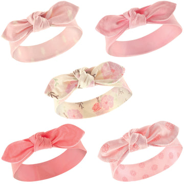 Hudson Baby Unisex Cotton And Synthetic Headbands, Boho Flower, 0-24 Months