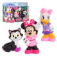 Disney Junior Minnie Mouse 3-Pack Bath Toys, Figures Include Minnie Mouse, Daisy Duck, and Figaro, Kids Toys for Ages 3 Up by Ju