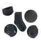 Tenpluszero 12 Pairs Non Slip Toddler Socks Crew Socks With Grips For Baby Boys Girls (Black,White,Grey, 1T/2T)