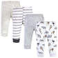 Hudson Baby Unisex Baby Cotton Pants and Leggings Neutral Safari, 3 Toddler
