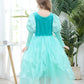 Dressy Daisy Girls Princess Dress Up Costume Mermaid Halloween Xmas Birthday Parties Long Sleeve Size 5-6 Green