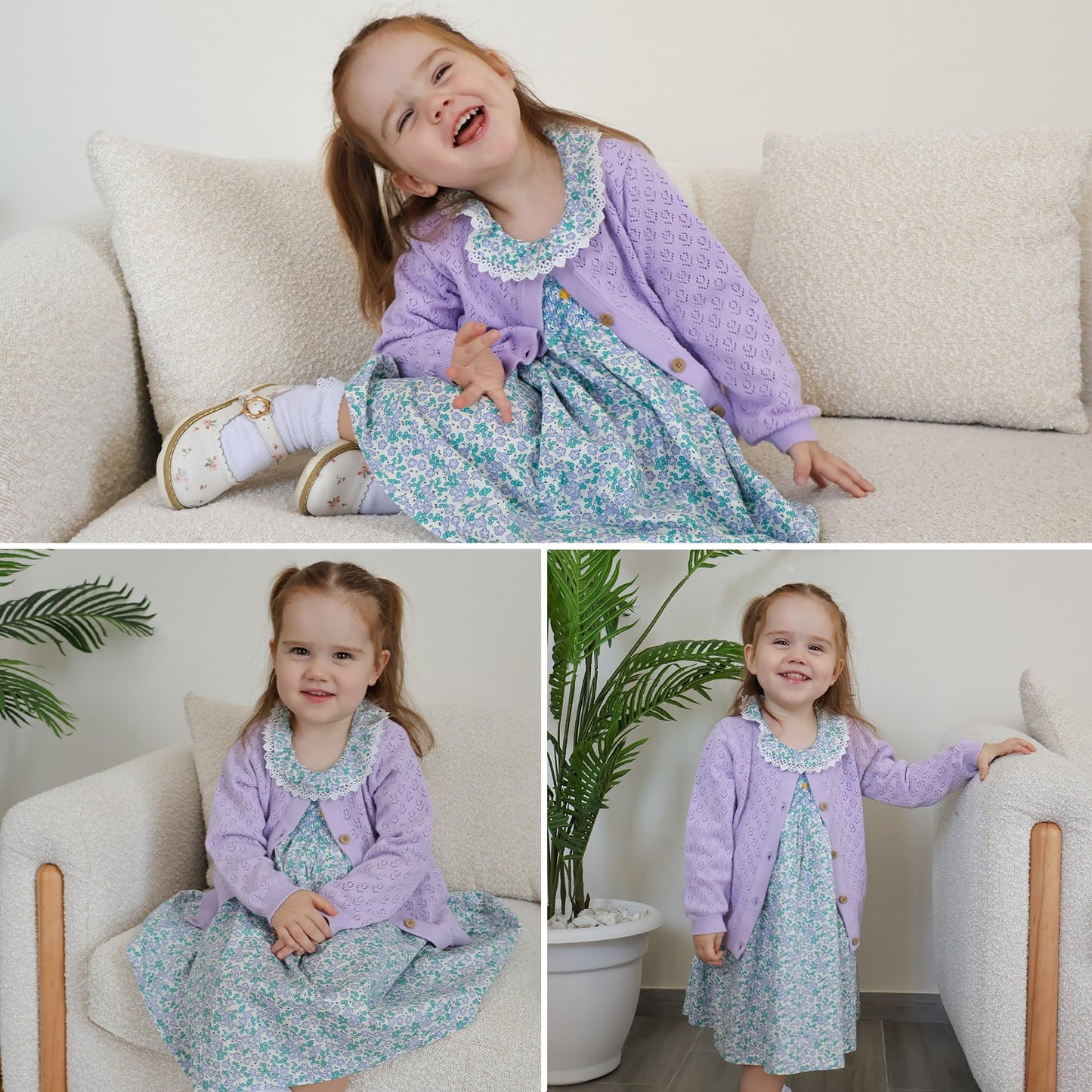 Simplee Kids Baby Blue Dress Toddler Ruffled Dress Little Girls Casual Dress Playwear Sundress For Spring Summer 5T