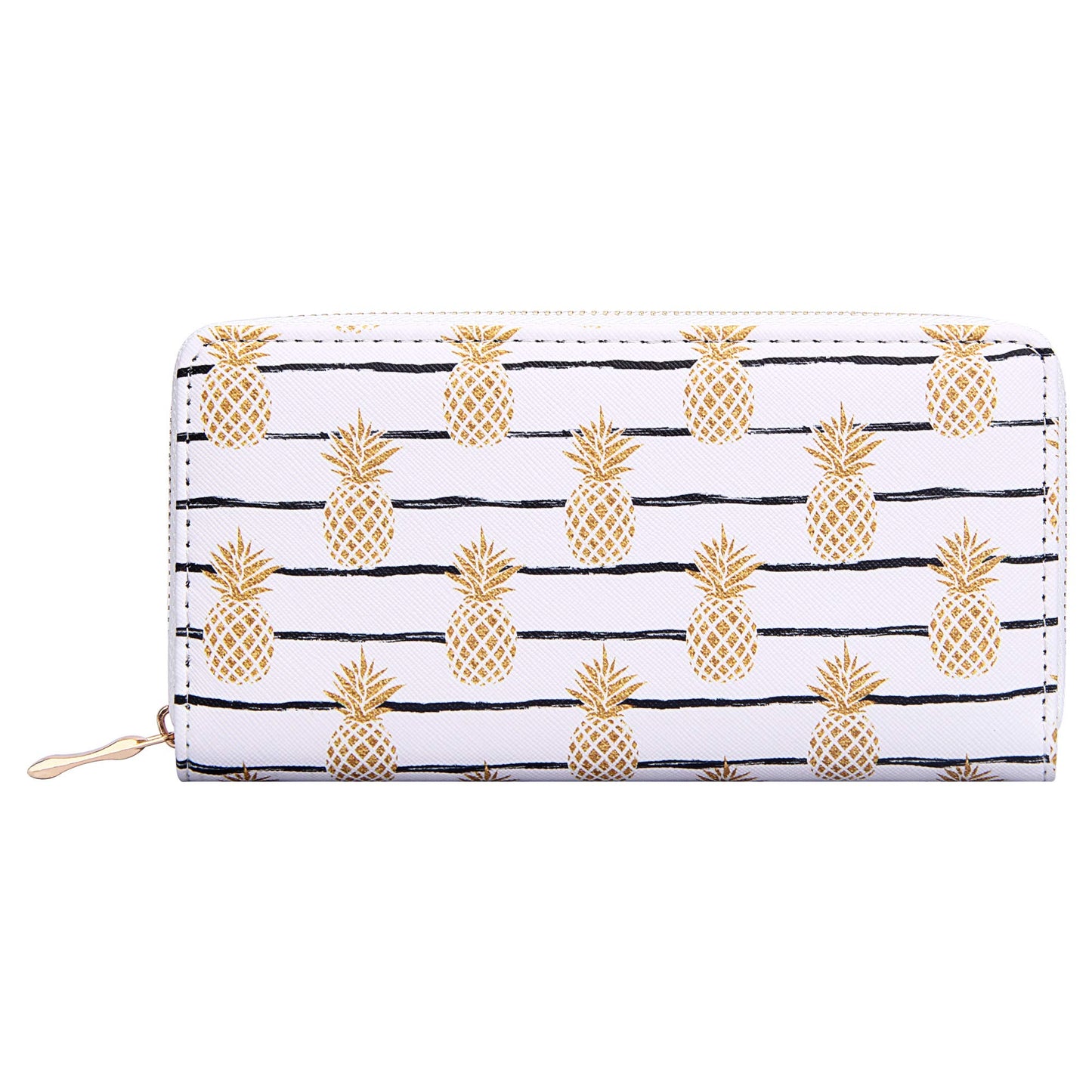 Kukoo Womenas Printed Zip Around Wallet Phone Clutch Purse Card Holder Organizer