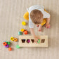 LOVEVERY | The Block Set | Solid Wood Building Blocks and Shapes + Wooden Storage Box, 70 Pieces, 18 Colors, 20+ Activities, Tod