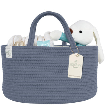 Kiddycare Diaper Caddy Organizer Basket For Nursery Storage Organizer Cart Baby Basket For Diaper Holder, Baby Basket Gift For B