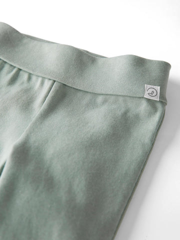 Little Planet By Carter'S Unisex-Baby 2-Pack Pants Made With Organic Cotton, Green/Charcoal, Newborn