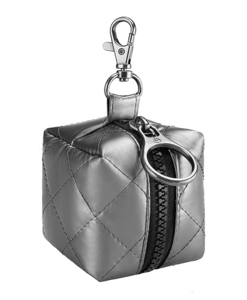 Humble-Bee Pacifier Pouch Case Fits 2 Pacifiers Bpa-Free Chic Design Quilted (Gunmetal)