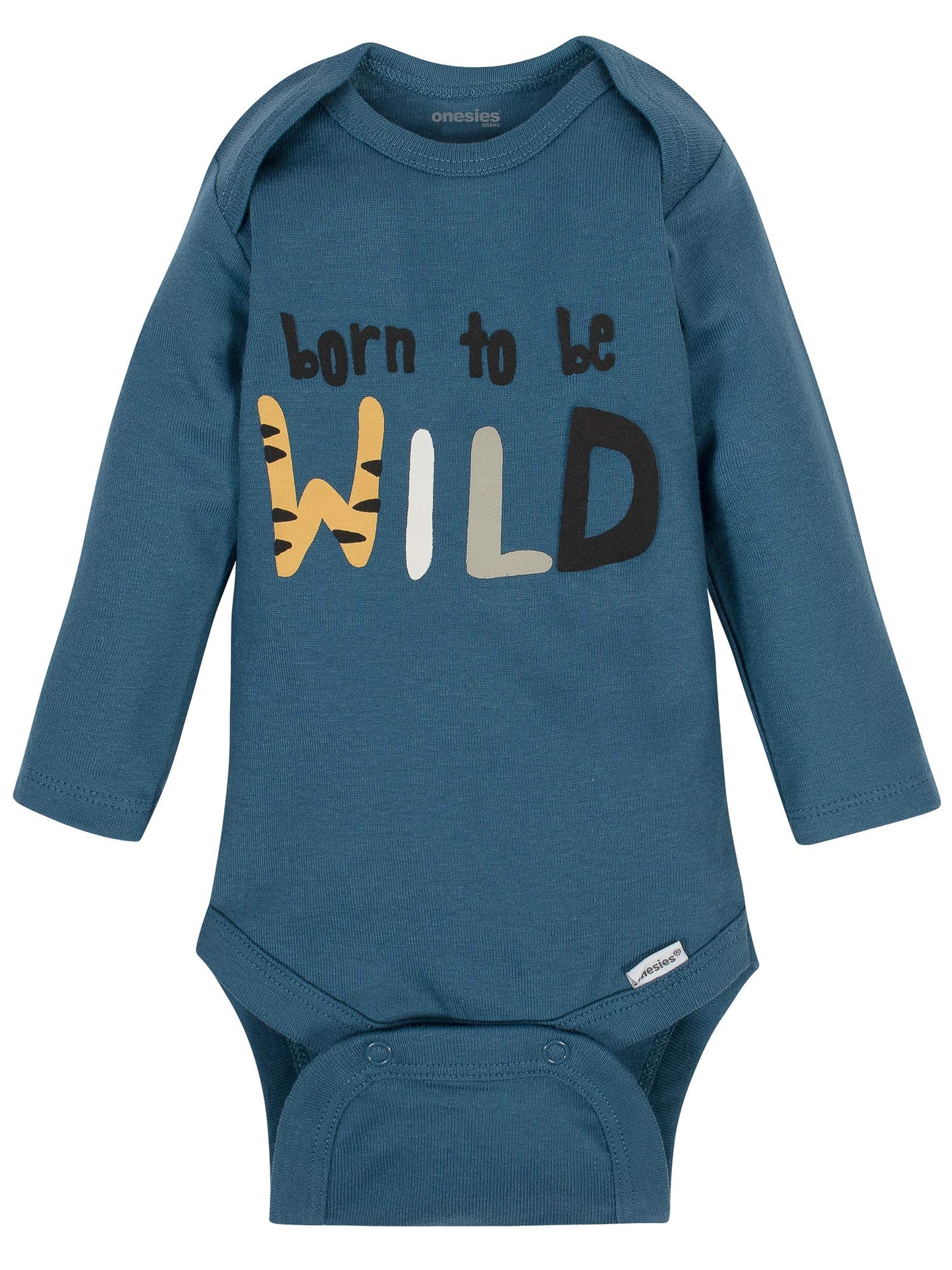 Onesies Brandunisex Baby6-Pack Long Sleeve Bodysuitstiger Bluenewborn