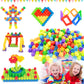 CAPT.GOOSE 300 Pcs Kids Building Blocks with Storage Bag - Interlocking, Colorful Stem Toys for 3+ Year Old - Connects Building