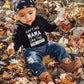 Yallet 4T 5T Toddler Baby Boy Clothes, 2Pcs Fall Winter Outfit Sets Long Sleeve Letter Hoodies Top+Ripped Denim Pants