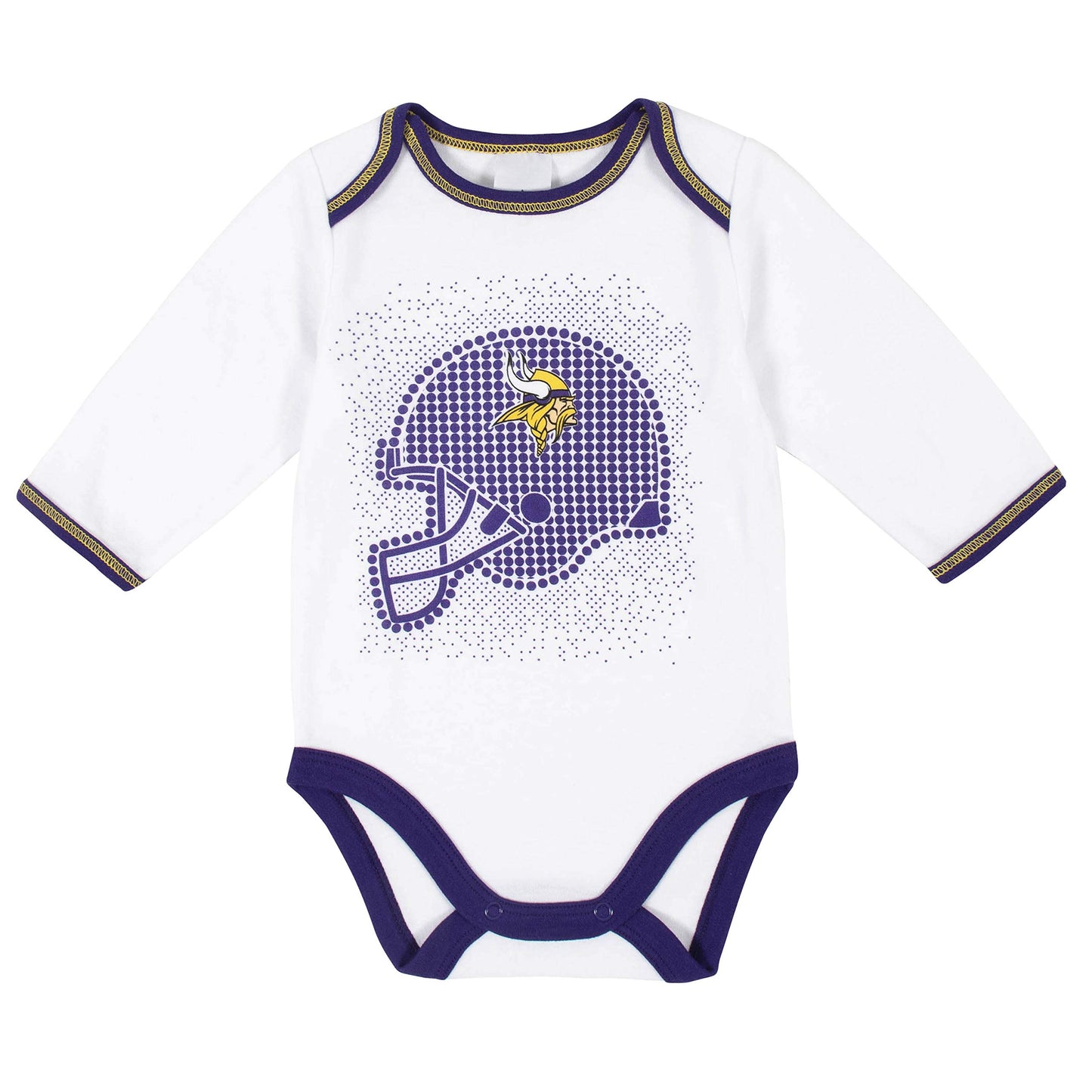 Gerber Nfl Baby Boys Registry Gift Set 3 Pack Bodysuit Footed Pant And Cap, Team Color, 6-9M Us