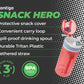 Contigo Snack Hero 2-In-1 Bottle Set - 4Oz Snack Compartment & 13Oz Spill-Proof Water Bottle - Red & Blue