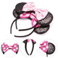 Rcjera Mommy And Me Mouse Ears Headbands - 2 Pcs Glitter Bow Headbands For Kids, Girls, Women, Birthday, Christmas, Cosplay, Pri