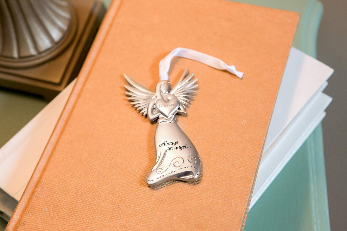 Beautiful Silver Finish Metal Angel With Beyond Blessed Poem - Gift For New Grandparents On Birth Of Grandchild