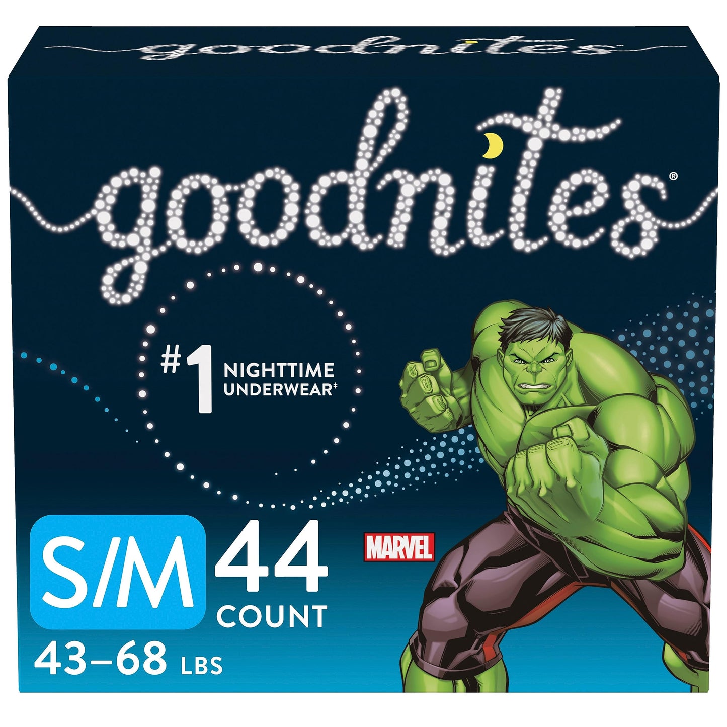 GoodNites Bedwetting Underwear for Boys, S/m, 44 Ct, Size 4-Boy, 44 Count (4344898287)-New Condition