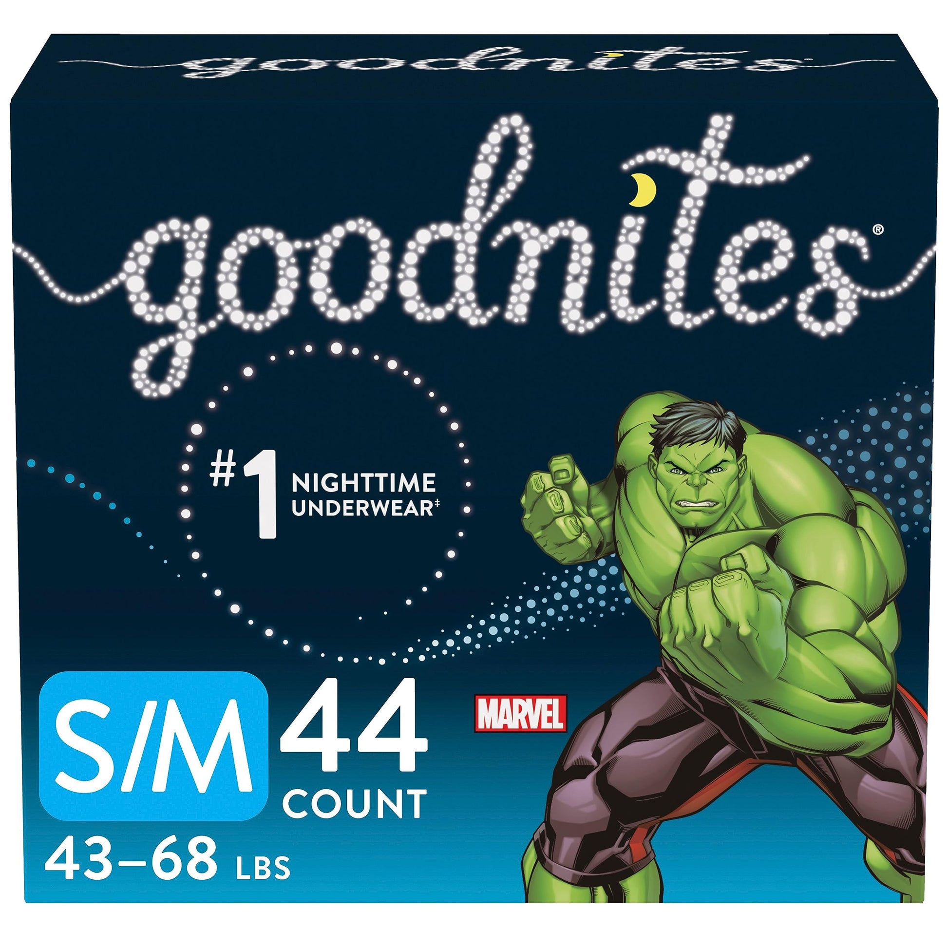 GoodNites Bedwetting Underwear for Boys, S/m, 44 Ct, Size 4-Boy, 44 Count (4344898287)-New Condition