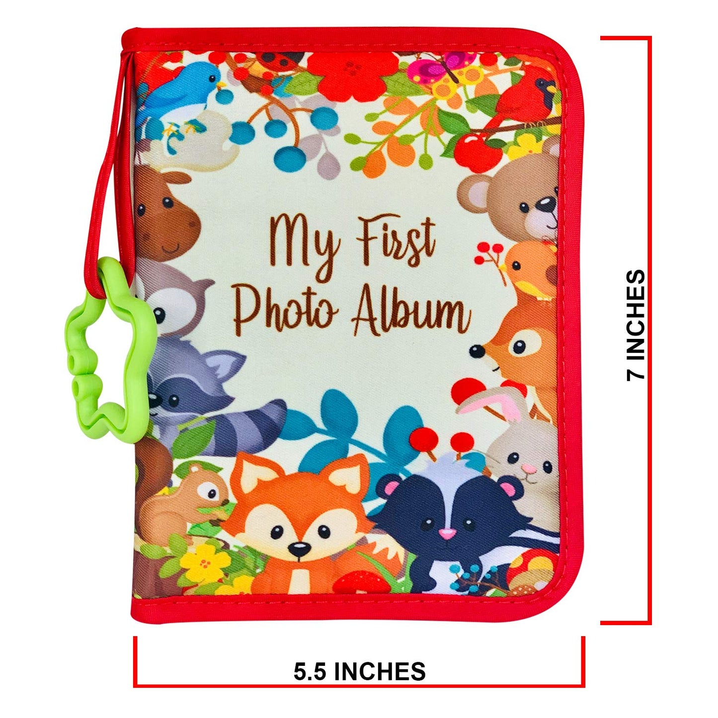 Toddlebee Baby Photo Album - Soft Baby Book First Year Baby Photo Book | My First Book Of Photos With Woodland Animals - Baby Al