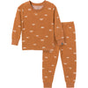 Modern Moments By Gerber Baby Hacci Snug Fit 2-Piece Pajama Set, Light Med Brown Cars, 18 Months