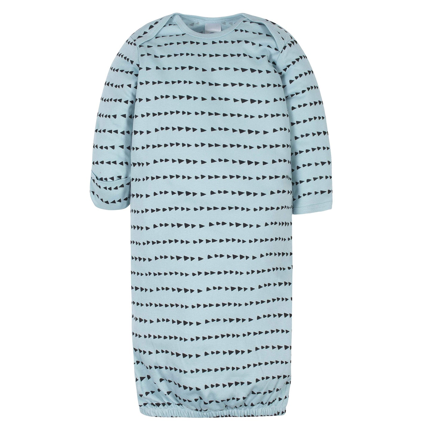 Gerber Unisex Baby Boy And Girls 4-Pack Sleeper Gown Dinosaur Blue 0-6 Months