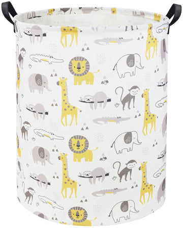 Tibaolover Animal Baby Laundry Basket Baby Hamper Kids Hamper Basket Toy Storage Bin For Boys Room Decor Baby Nursery Hamper Gif