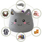 Omerai Animal Cat Basket, Cute Cotton Rope Woven Large Blanket Basket, Toy Storage For Nursery Decor And Laundry Organizer With