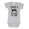 Bump And Beyond Designs Baby Boys Funny Gamer Pregnancy Announcement For Dad And Grandparents Gift Leotard Heather Grey, 0-3 Mon