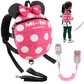 4 In 1 Toddler Harness Leash + Baby Anti Lost Wrist Link, Cute Child Safety Harness Tether, Child Walking Harness Wristband Assi