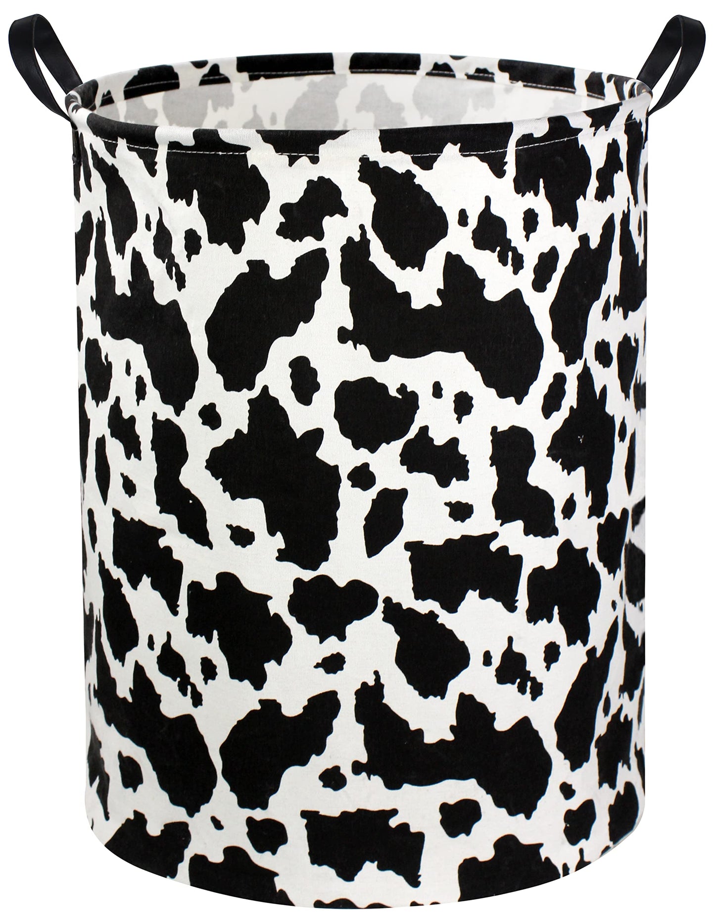 Ddbasket Cow Print Laundry Basket Baby Nursery Clothes Hamper Collapsible Toy Storage Bin Organizer With Handles For Kids,Boys A