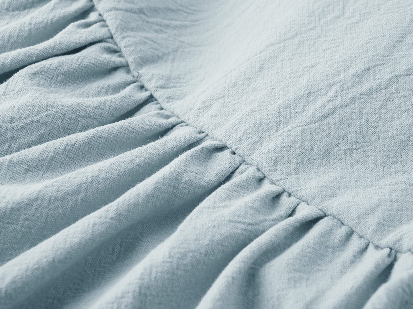 Dutebare Toddler Baby Girls Dress Cotton Linen Ruffle Sleeveless Halter Kids Casual Beach Dresses Light Blue 80