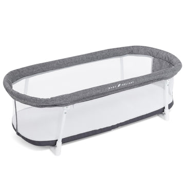 Baby Delight Snuggle Nest Bassinet, Portable Baby Bed, for Infants 0 - 5 Months, Charcoal Tweed