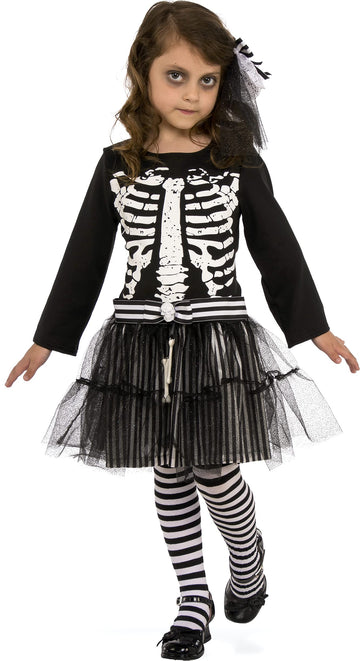 Rubie'S Unisex Adult Child S Little Skeleton Costume, Multicolor, Large Us