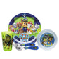 Zak Designs 5-Piece Dinnerware Set, Paw Patrol - Durable Plastic & Stainless Steel - Includes Tumbler, 8-Inch Plate, 6-Inch Bowl