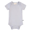 Kyte Baby Short Sleeve Unisex Baby Bodysuits, Rayon Made From Bamboo Material (3-6 Months, Storm)
