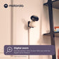 Motorola Baby Monitor Pip1500 Connect - 5' Wifi Video Baby Monitor With Camera, Wall Mount, Hd 1080P-Smart Phone Nursery App, 1