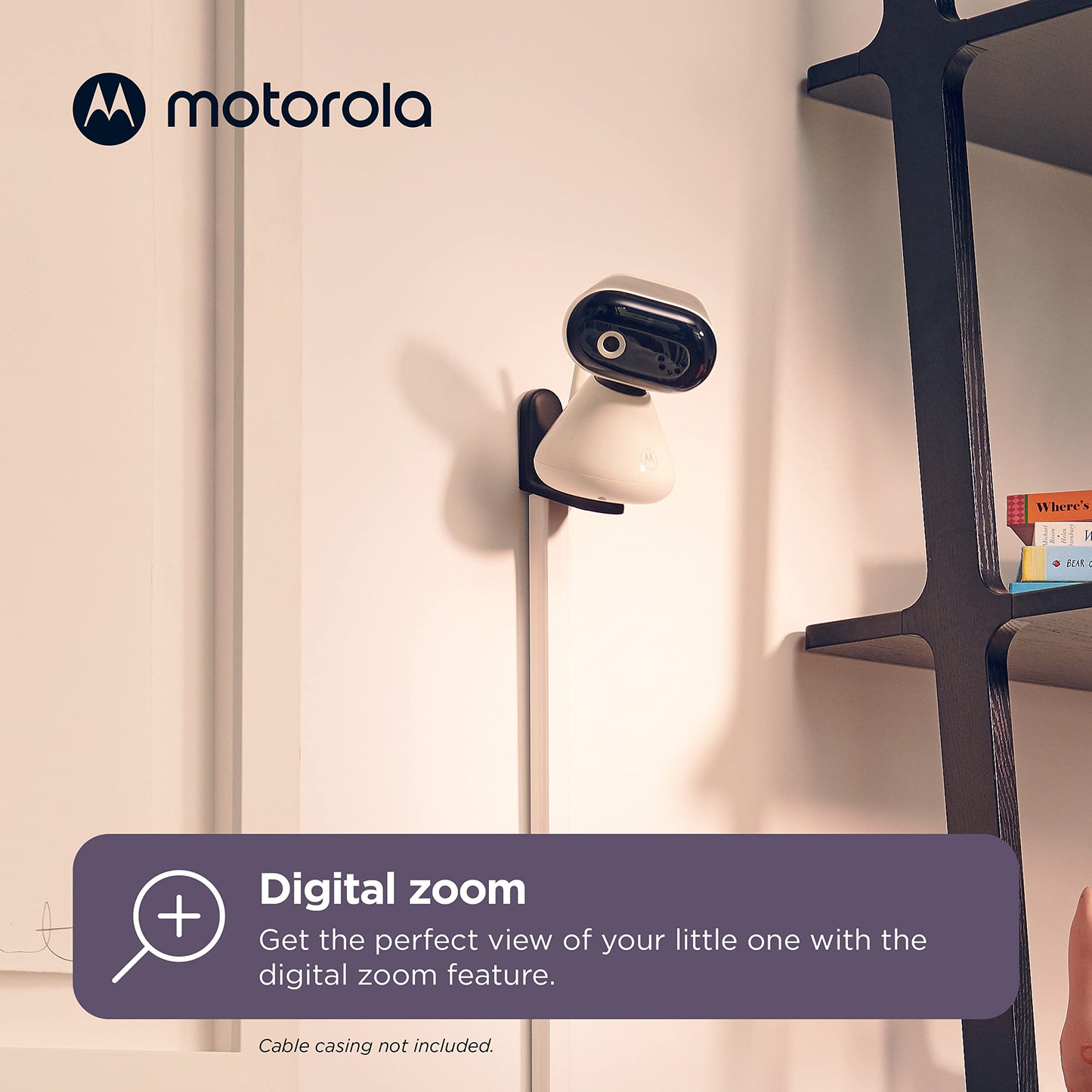 Motorola Baby Monitor Pip1500 Connect - 5' Wifi Video Baby Monitor With Camera, Wall Mount, Hd 1080P-Smart Phone Nursery App, 1