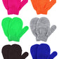 Boao 6 Pairs Toddler Mittens Kids Winter Knit Gloves Stretch Mittens for kids Toddler Boys Girls(Black, Gray, Rosy, Orange, Gree