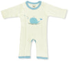 Babysoy Unisex Organi Baby Onepiece Bodysuit (3-6 Months, Whale)