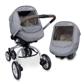 Manito Melange Infant Car Seat Weather Shield (Black Grey)