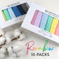 Honestbaby 10-Pack Organic Cotton Baby-Terry Wash Cloths, Rainbow Pinks, One Size