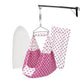 Beetot Baby Set | Pure Cotton Cloth, Removal Pad, Mosquito Net, Spring, Triangle And Window Hanger | Fs- (Dark Pink, Star Design