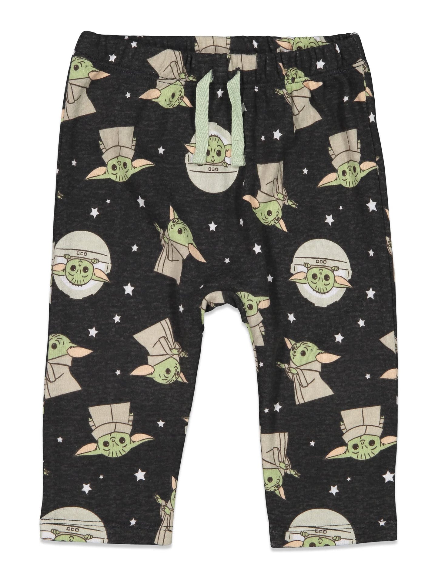 Star Wars The Mandalorian The Child Baby Boys 4 Piece Layette Set: Bodysuit T-Shirt Pants Mix N' Match 3-6 Months