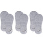 Cotson AntiSlip Unisex Cotton Invisible No Show Cotton Grey Loafer Socks With Anti Slip Silicon Grip (Pack Of 3)