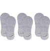 Queery Unisex Anti Slip No Show Cotton Grey Loafer Socks With Anti Slip Silicon Grip (Pack Of 3)
