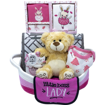 Welcome Home Precious Baby Girl Gift, Newborn Gift Set, Baby Layette Set With New Baby Girl Essentials, Baby Girl Shower Gift Se