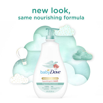 Baby Dove Sensitive Moisture Tip To Toe Wash And Shampoo, 20 Fl Oz (Pack Of 4)